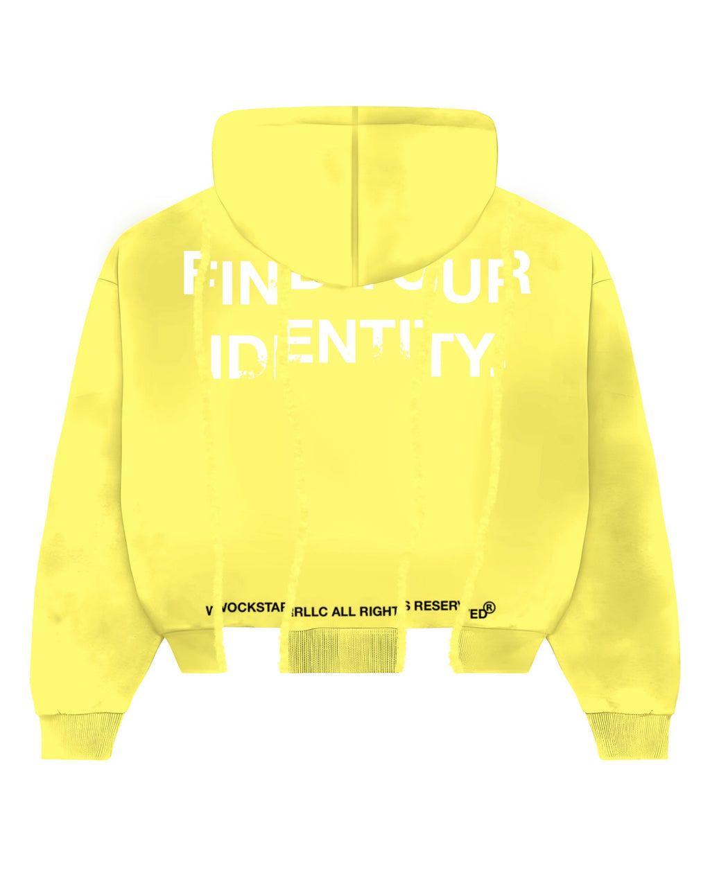PASTEL YELLOW “FYID” ZIP UP