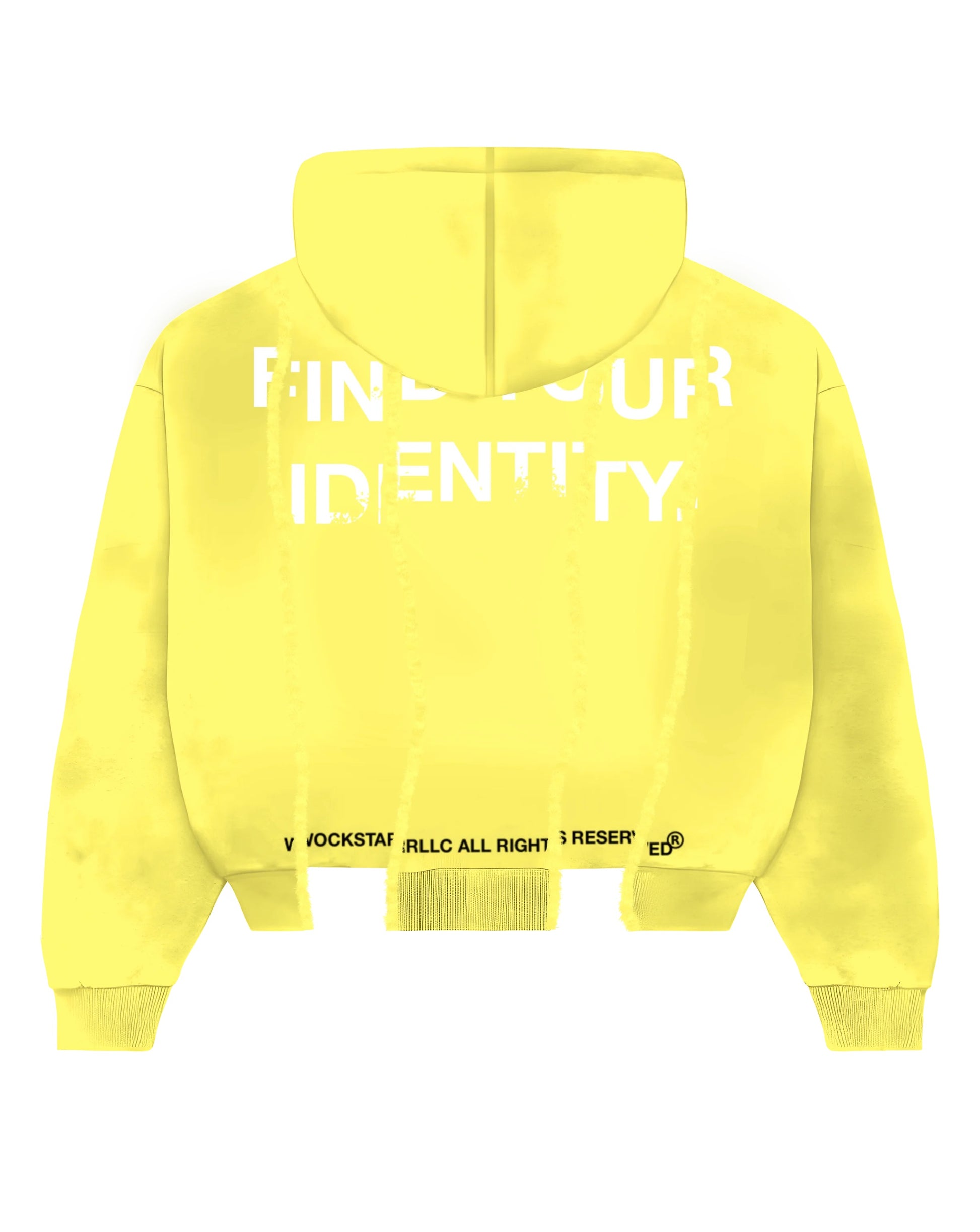 PASTEL YELLOW “FYID” ZIP UP