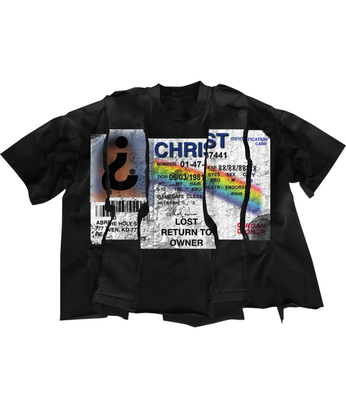 BLACK “FYID” TEE