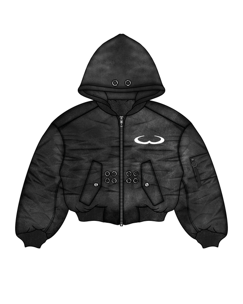 Onyx Black “Alaska” Bomber