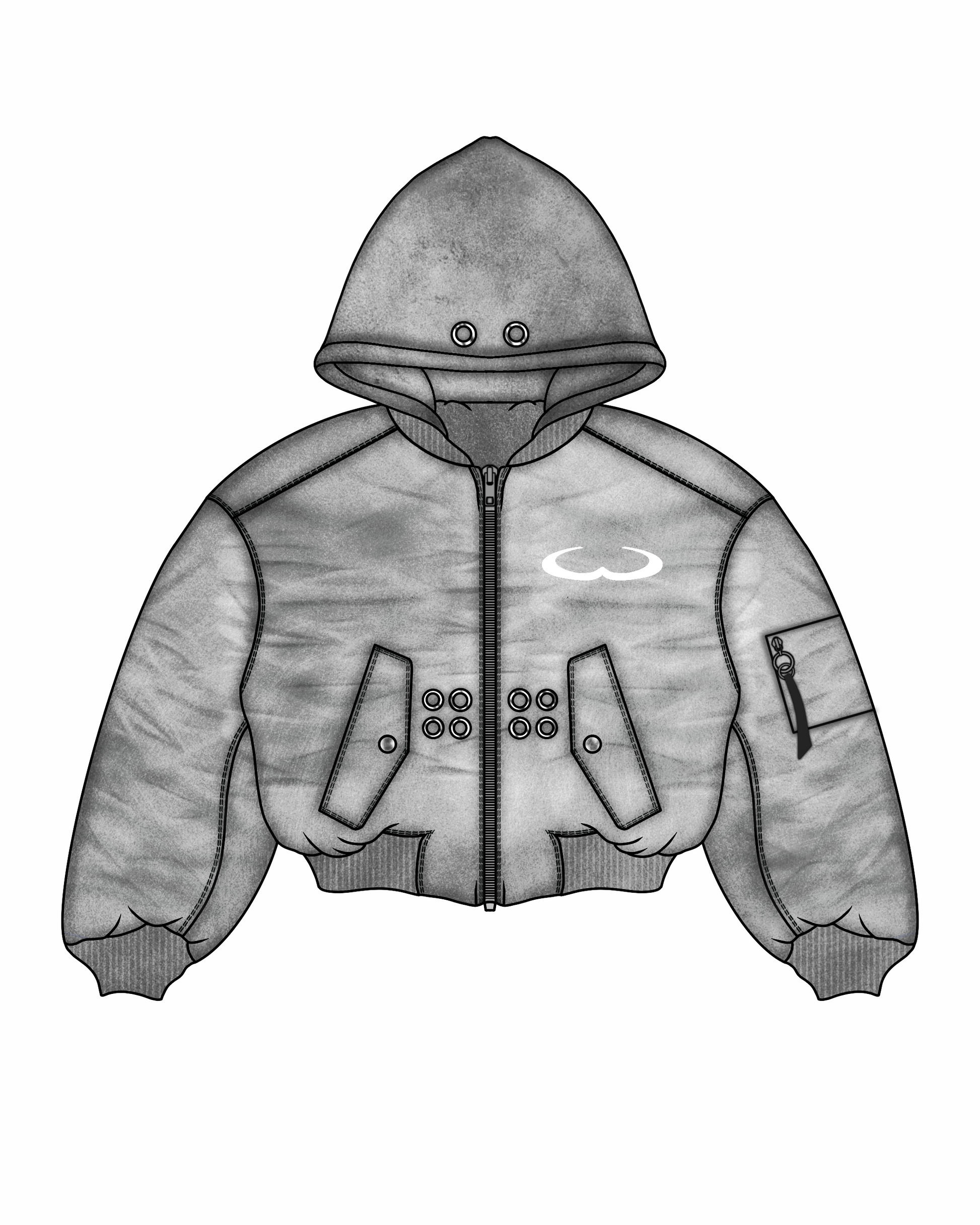 Stone Gray “Alaska” Bomber
