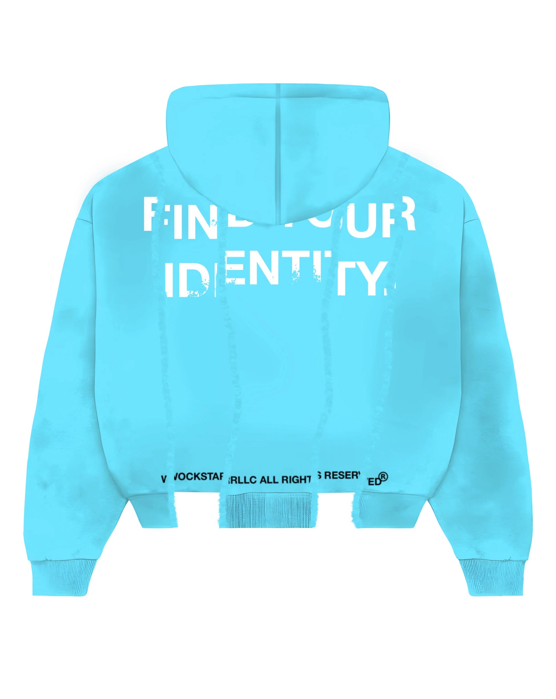 PASTEL BLUE “FYID” ZIP UP